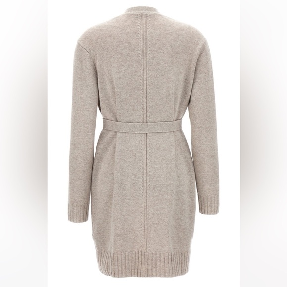 Max Mara Studio Wool & Cashmere Long Cardigan with Matching Belt Small Spring - Picture 2 of 13
